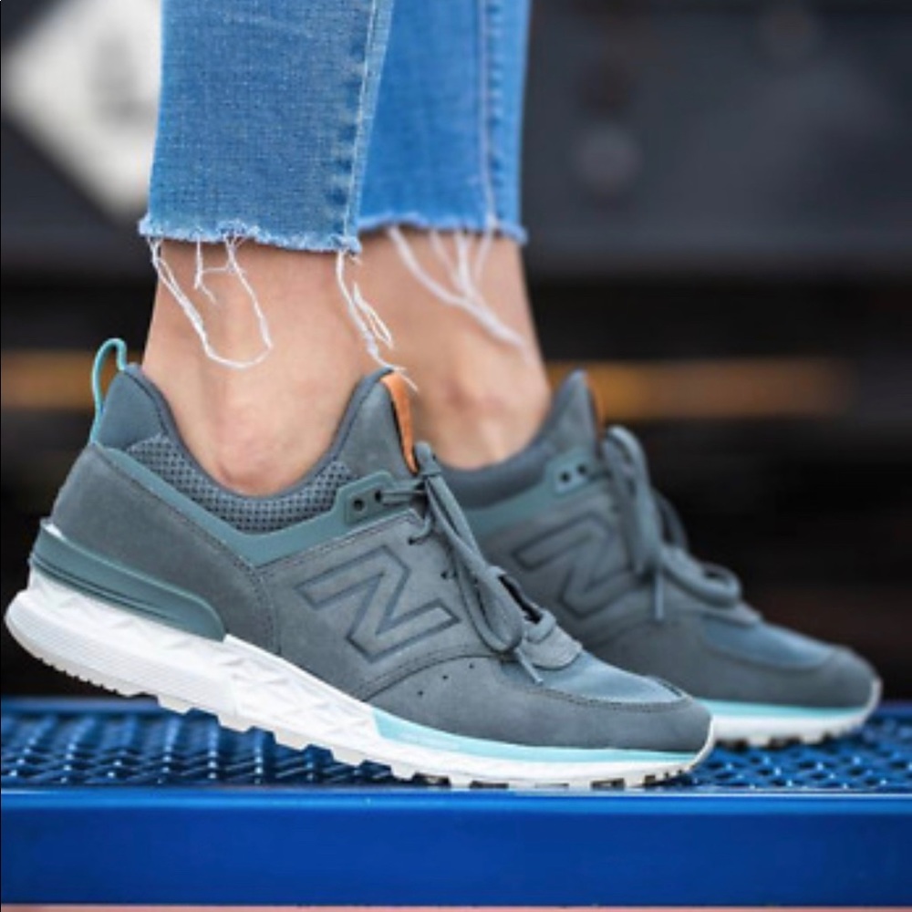 Grey new balance sneakers size 8